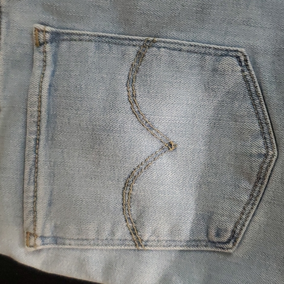 Levis Womens 721 High Rise Skinny Blue Stretch Denim Jeans Size 26 Light Wash - Picture 9 of 16